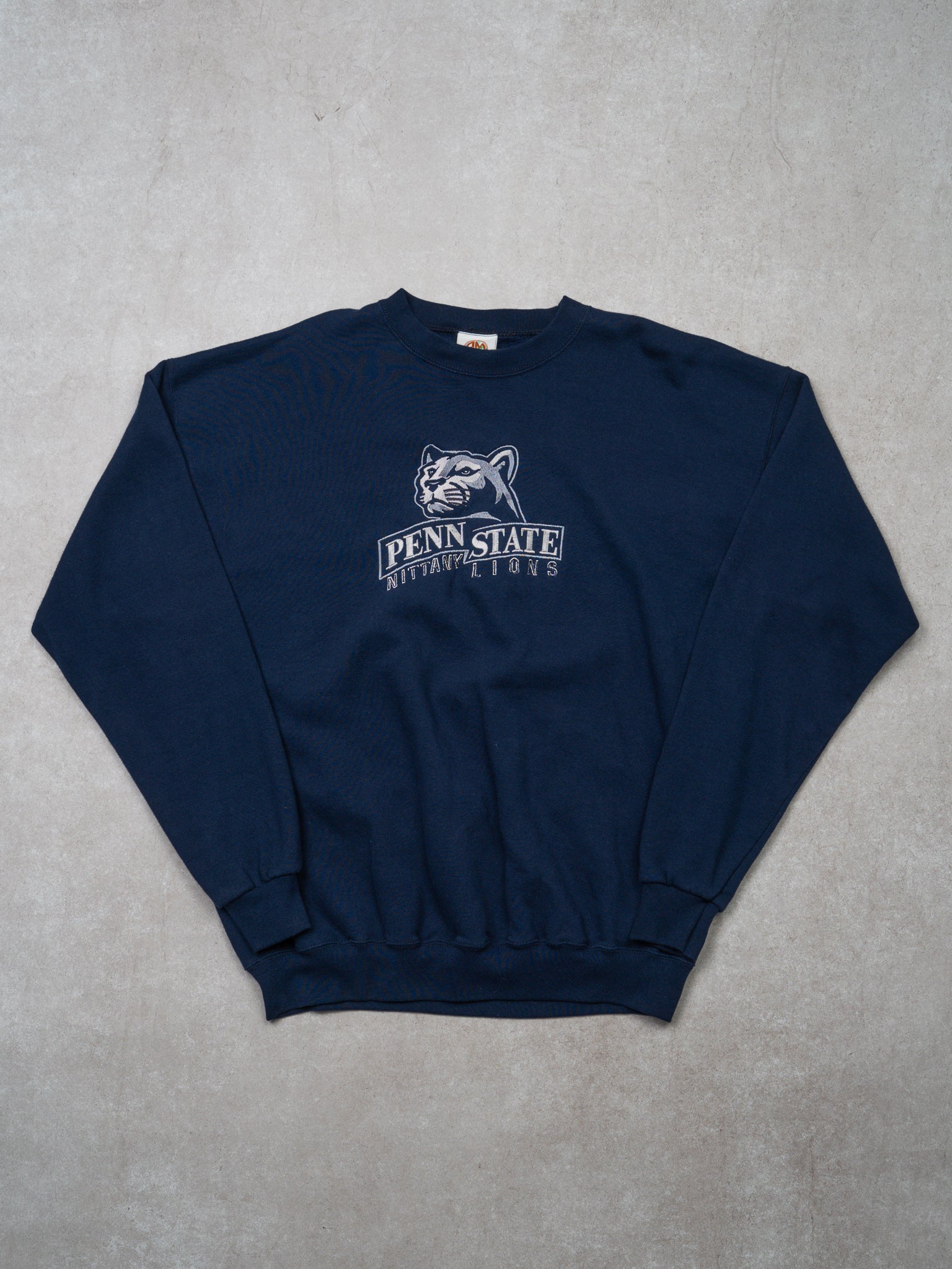 Vintage 90s Navy Penn State Nittany Lions Embroidered Crewneck (L)