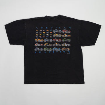 Vintage Black American Tradition Motorcycle Tee (L) | Rebalance Vintage.
