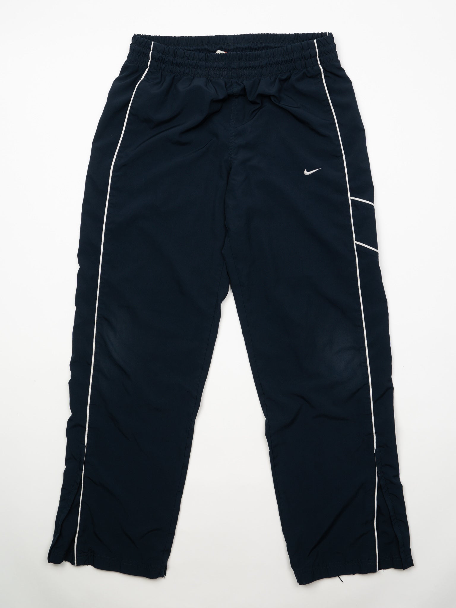 Vintage Navy + White Nike WIndbreaker Pants (M 30 x 30)