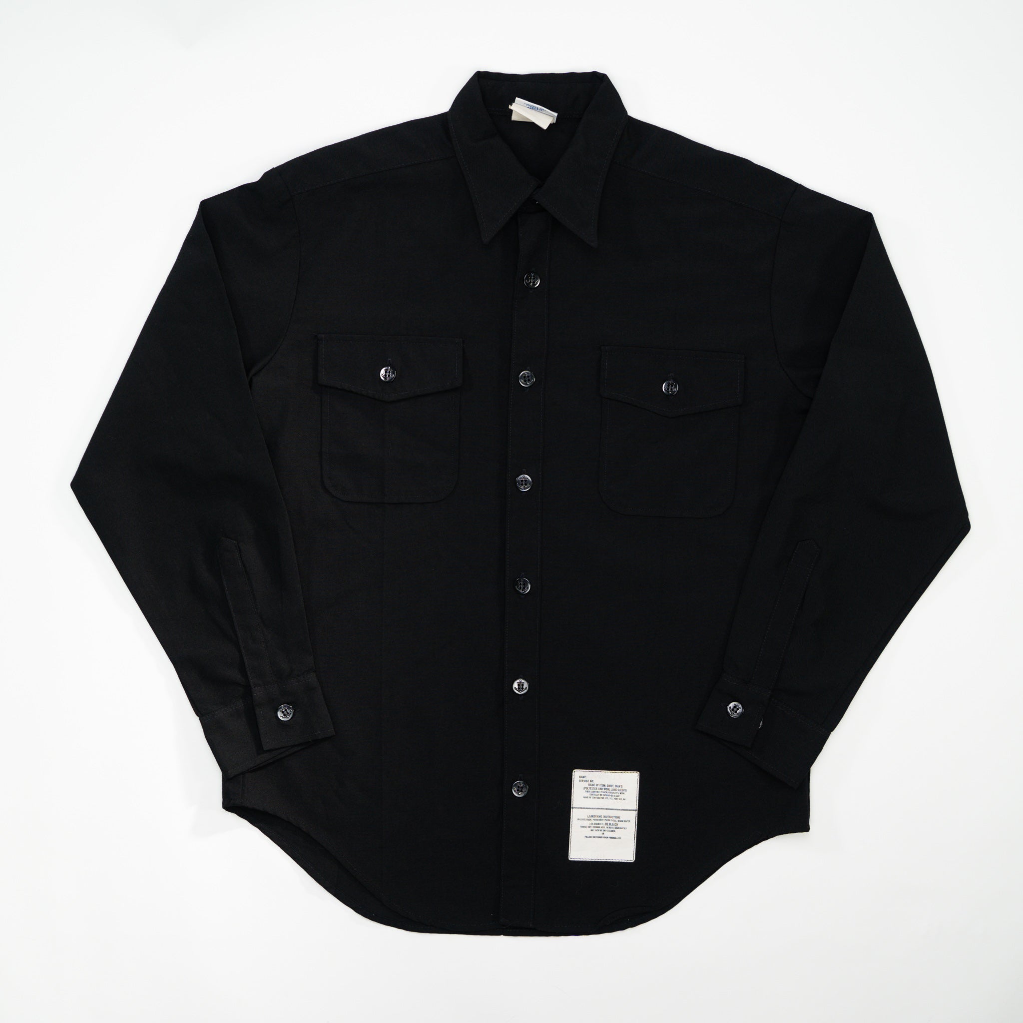 Vintage Black DSCP Workwear Button Up (L)