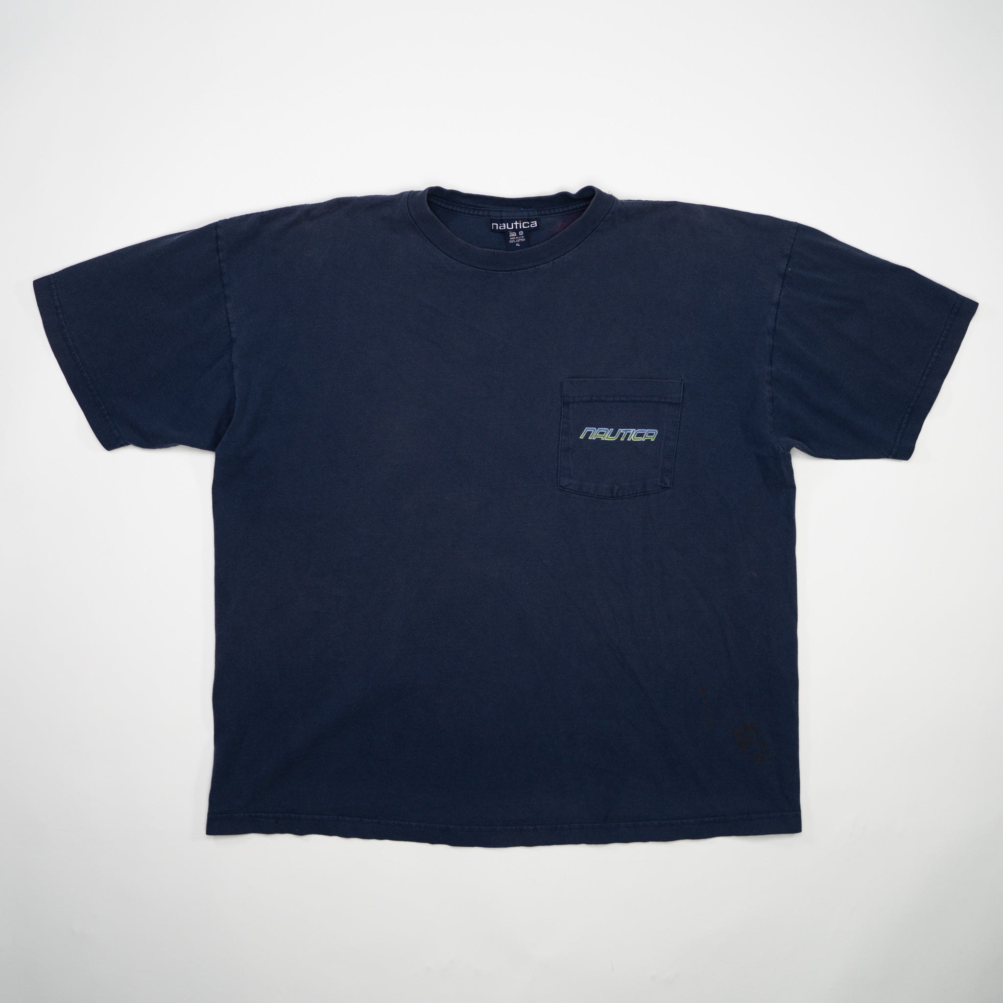 Vintage Blue Nautica Pocket Tee (L/XL)
