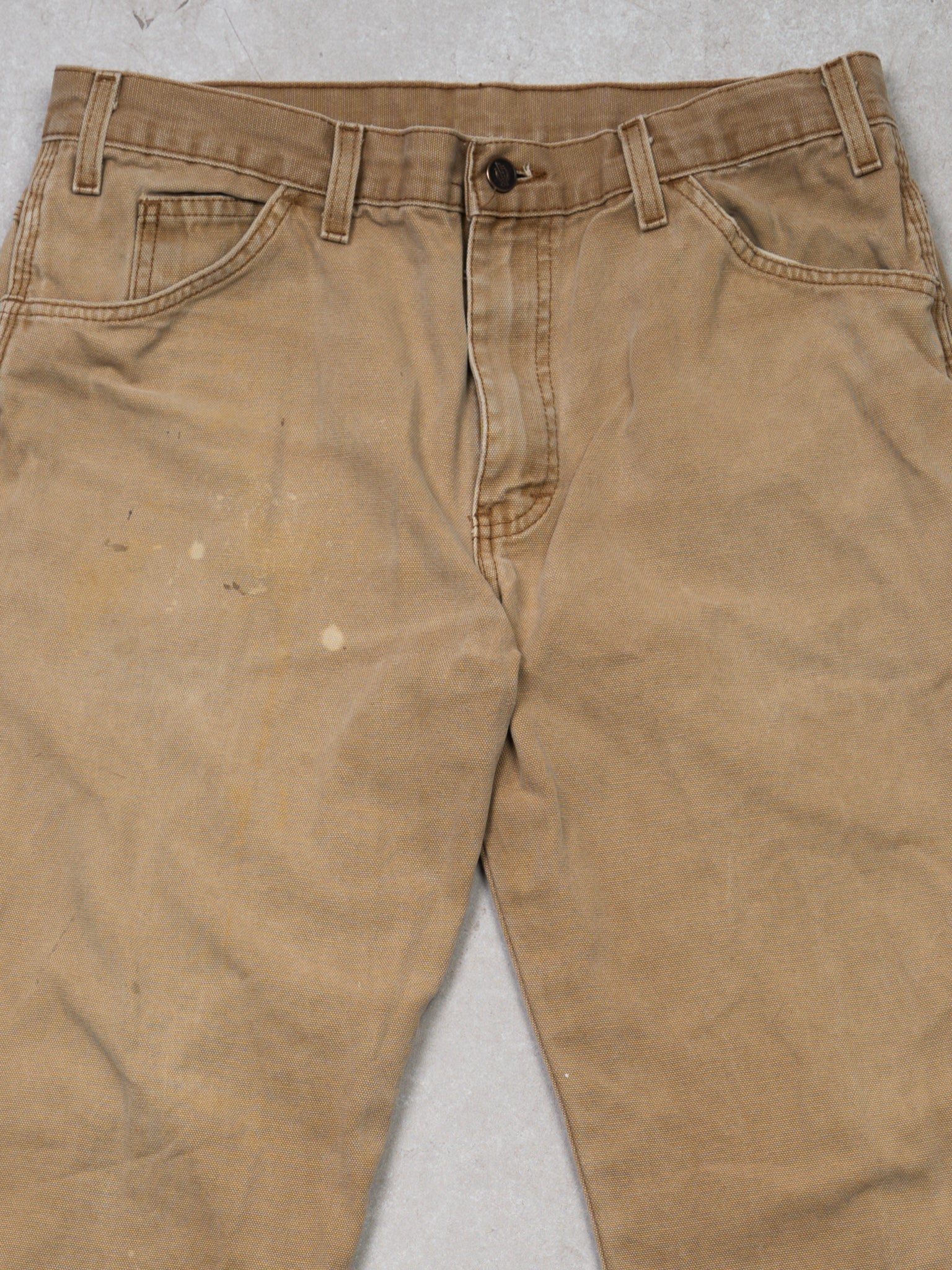 Vintage Rugged Beige Dickies Cargo Pants (34 x 32)