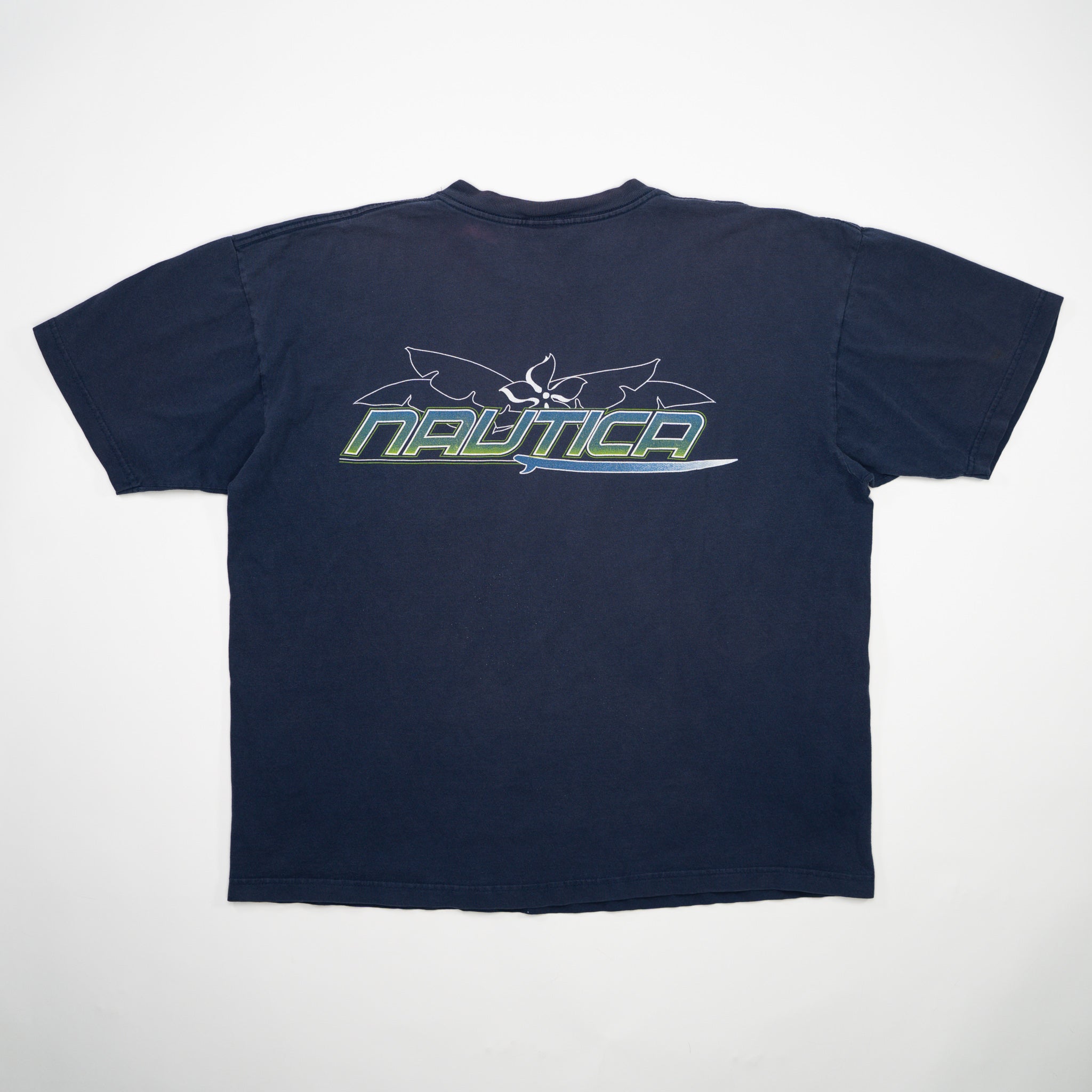Vintage Blue Nautica Pocket Tee (L/XL)