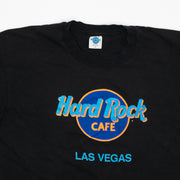 Vintage 90s Black Rugged Hard Rock Cafe Las Vegas Tee (M)