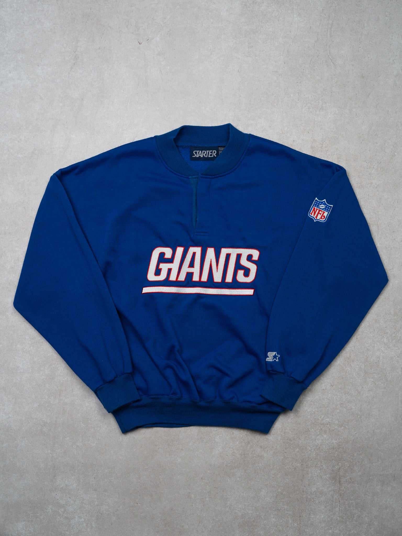 Vintage 90s Blue NY Giants NFL x Starter Crewneck (XL)