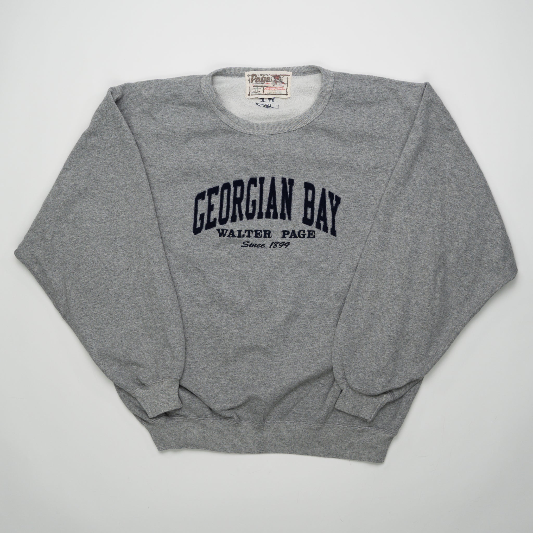 Vintage Grey Walter Page Georgian Bay Crewneck (XL) | Rebalance Vintage.