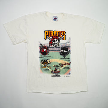 Vintage '99 White Pirates Short Season A Tee (M) | Rebalance Vintage.