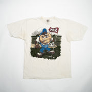 Vintage Cream Taz Looney Tunes Golfing Graphic Tee (M)