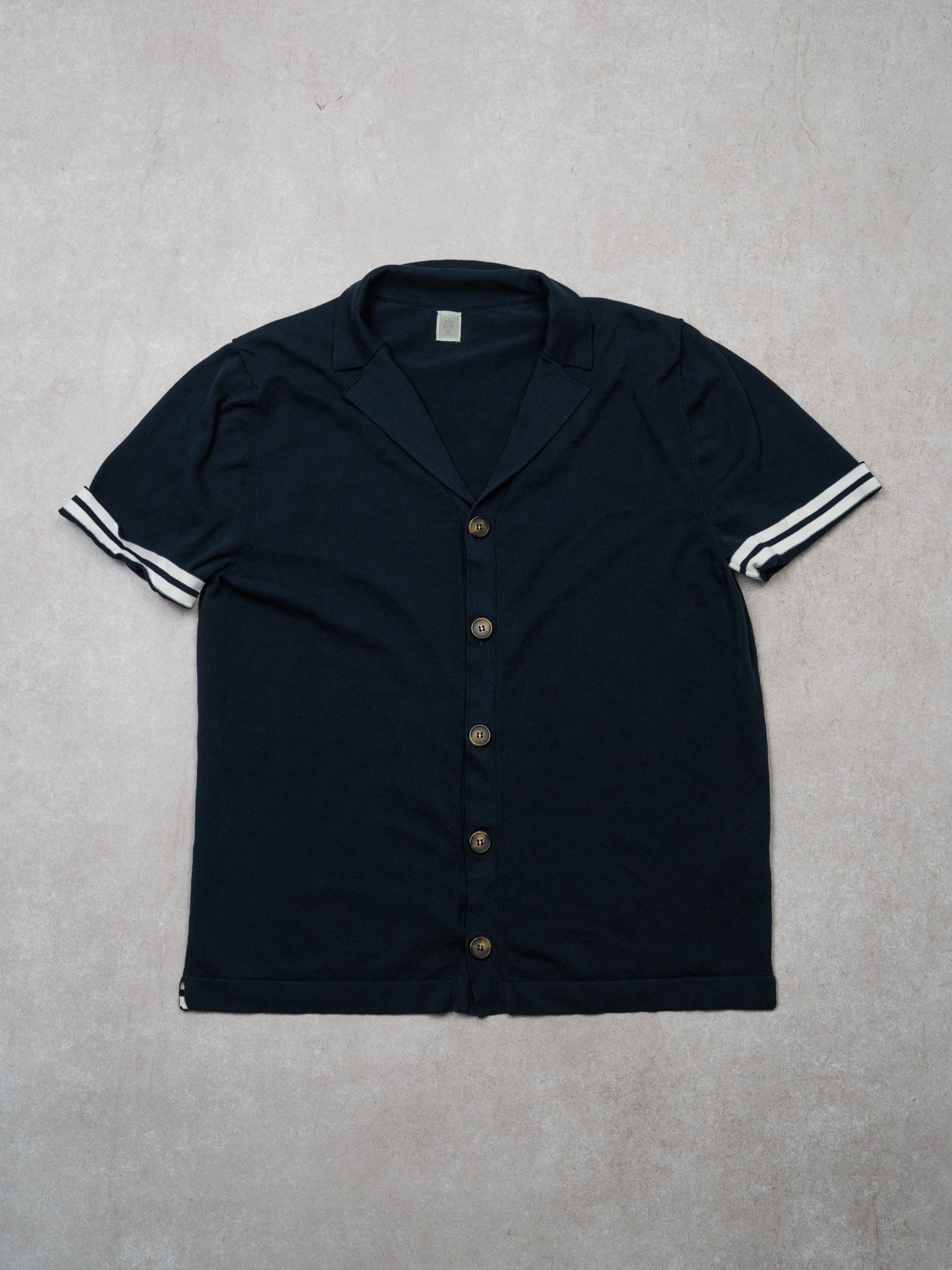 Vintage Navy Eleventy Button Up Shirt (M)