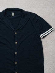 Vintage Navy Eleventy Button Up Shirt (M)