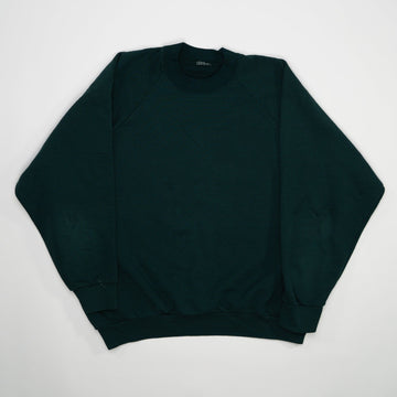 Vintage 80s Green Blank Crewneck (L) | Rebalance Vintage.