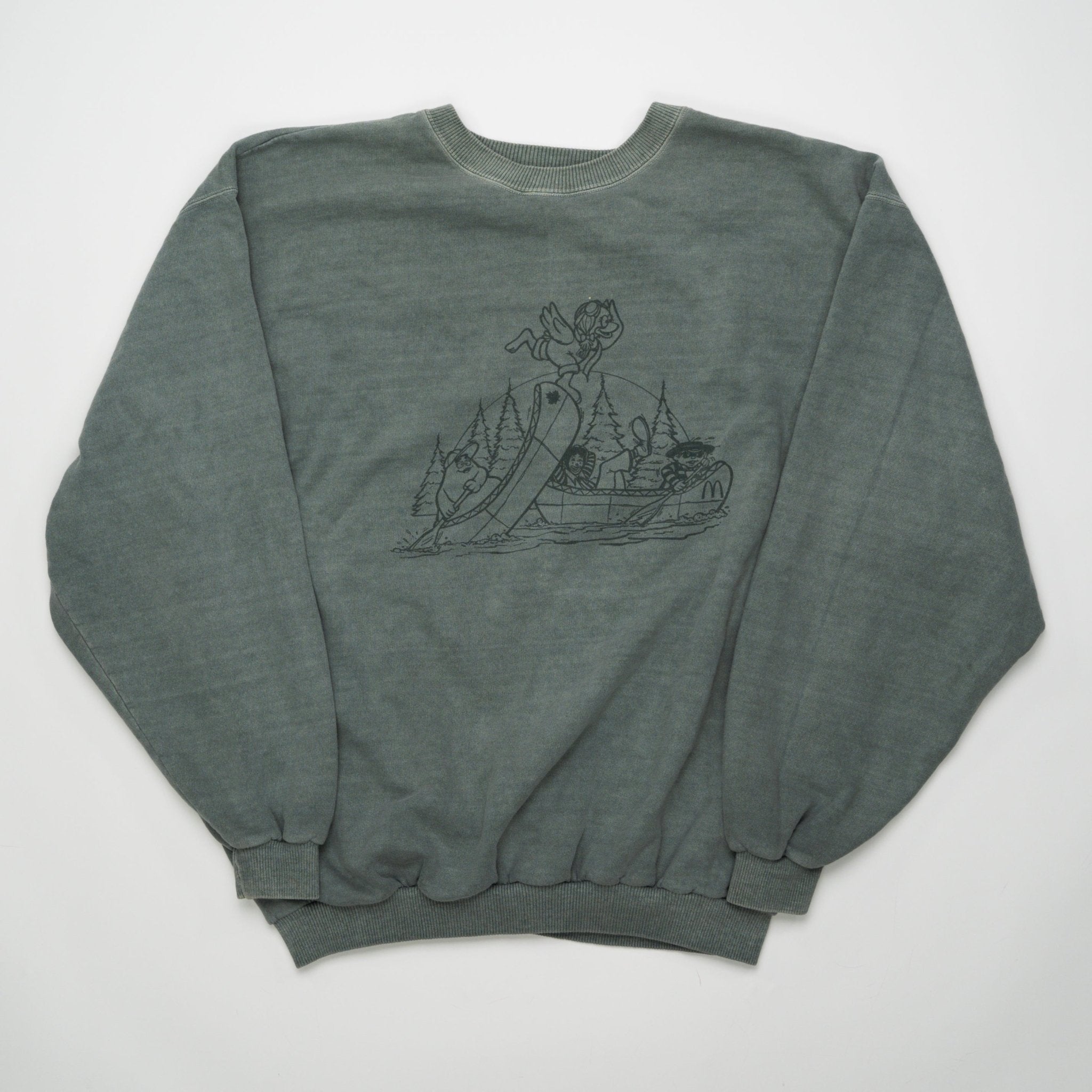 Vintage Rare McDonald's Canoe Trip Crewneck (L) | Rebalance Vintage.