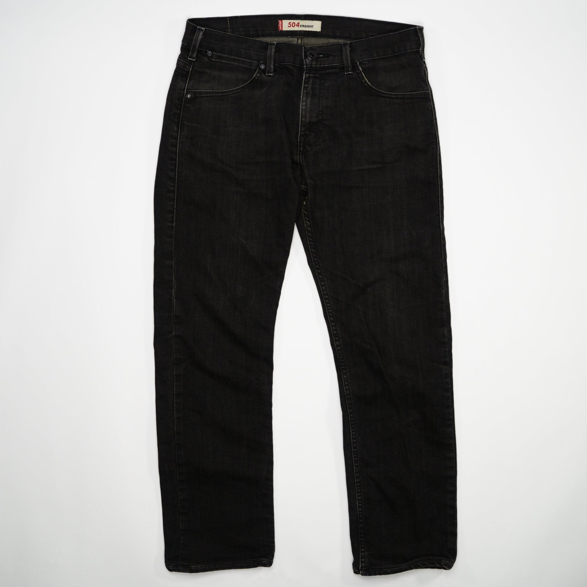 Vintage Black Washed 504 Levis (33 x 32) | Rebalance Vintage.