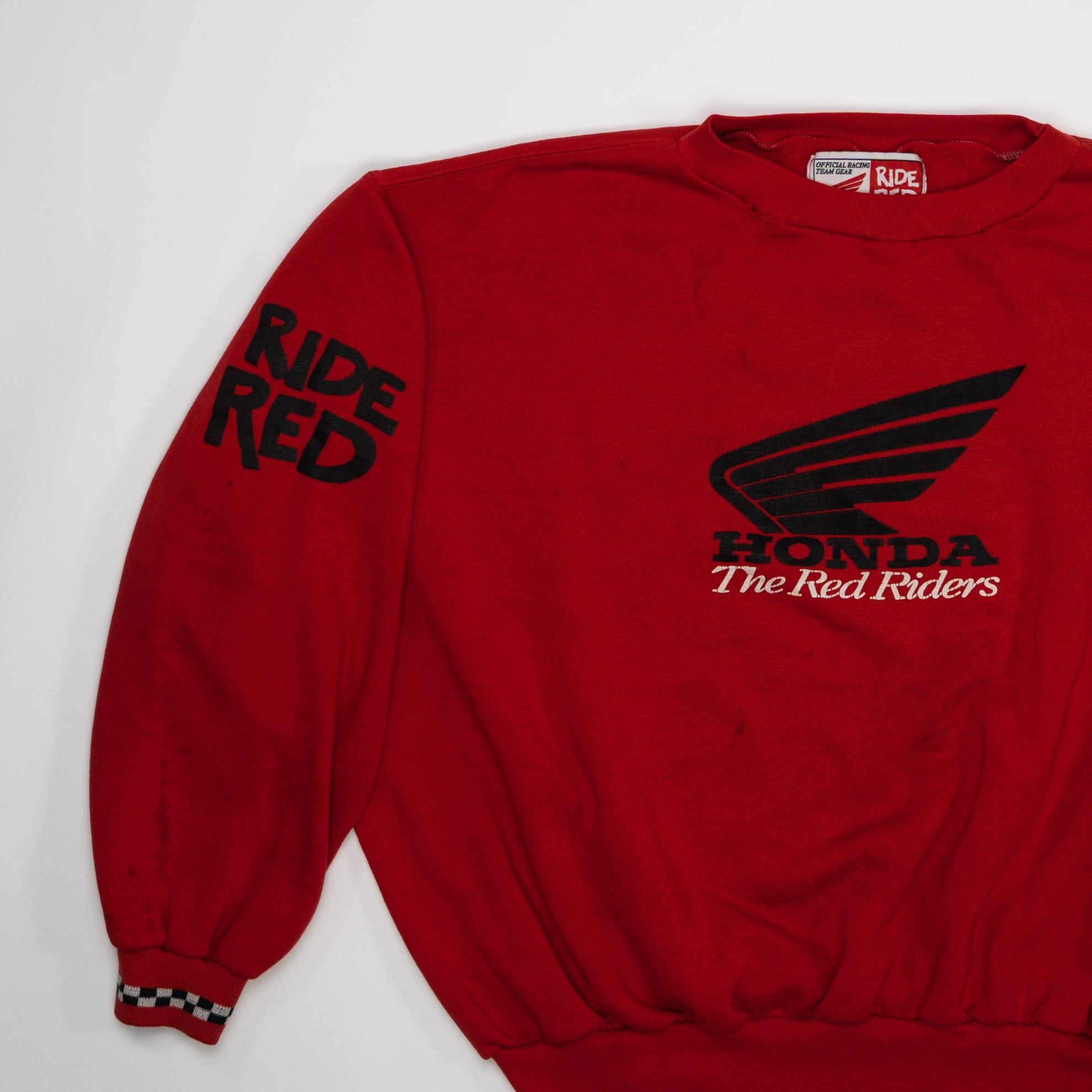 Vintage 80s Honda Red Riders Crewneck (L)