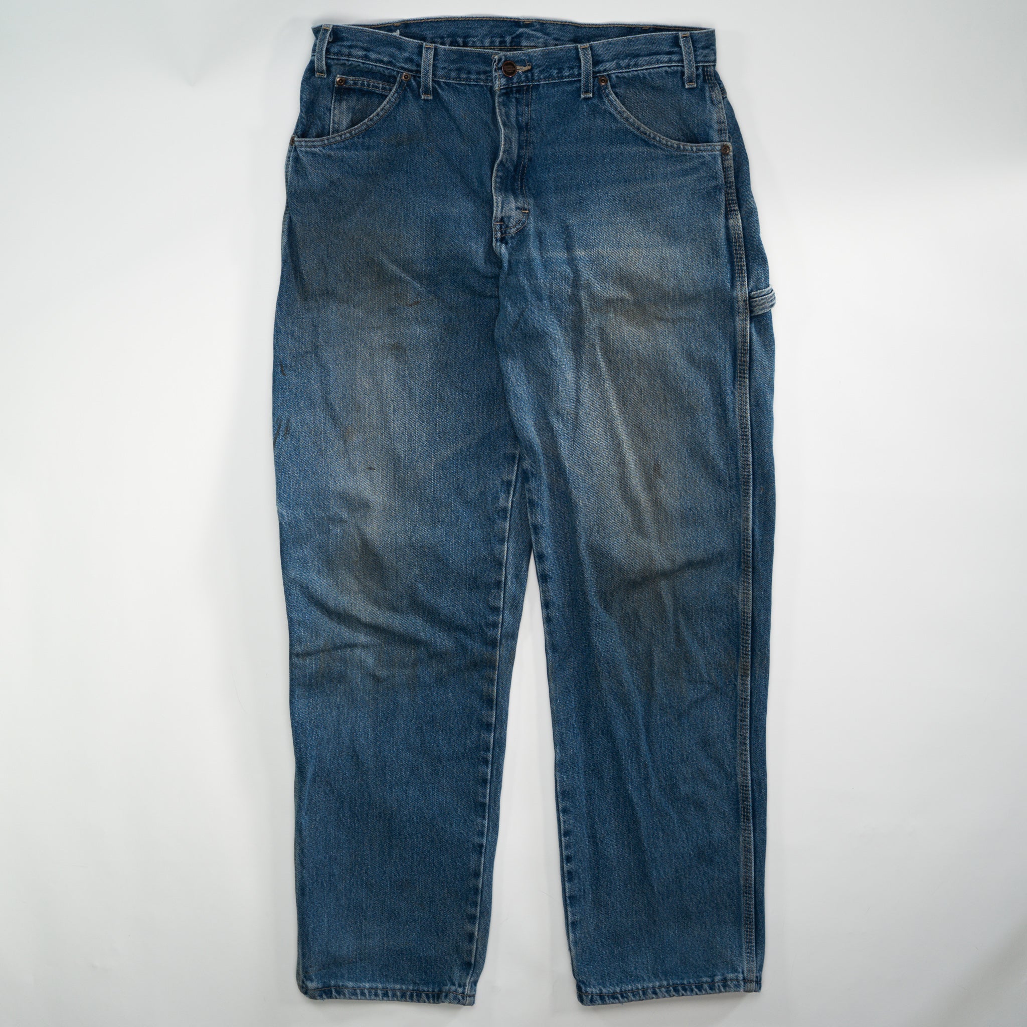 Vintage Faded Blue Dickies Cargo Jeans (34 x 32)