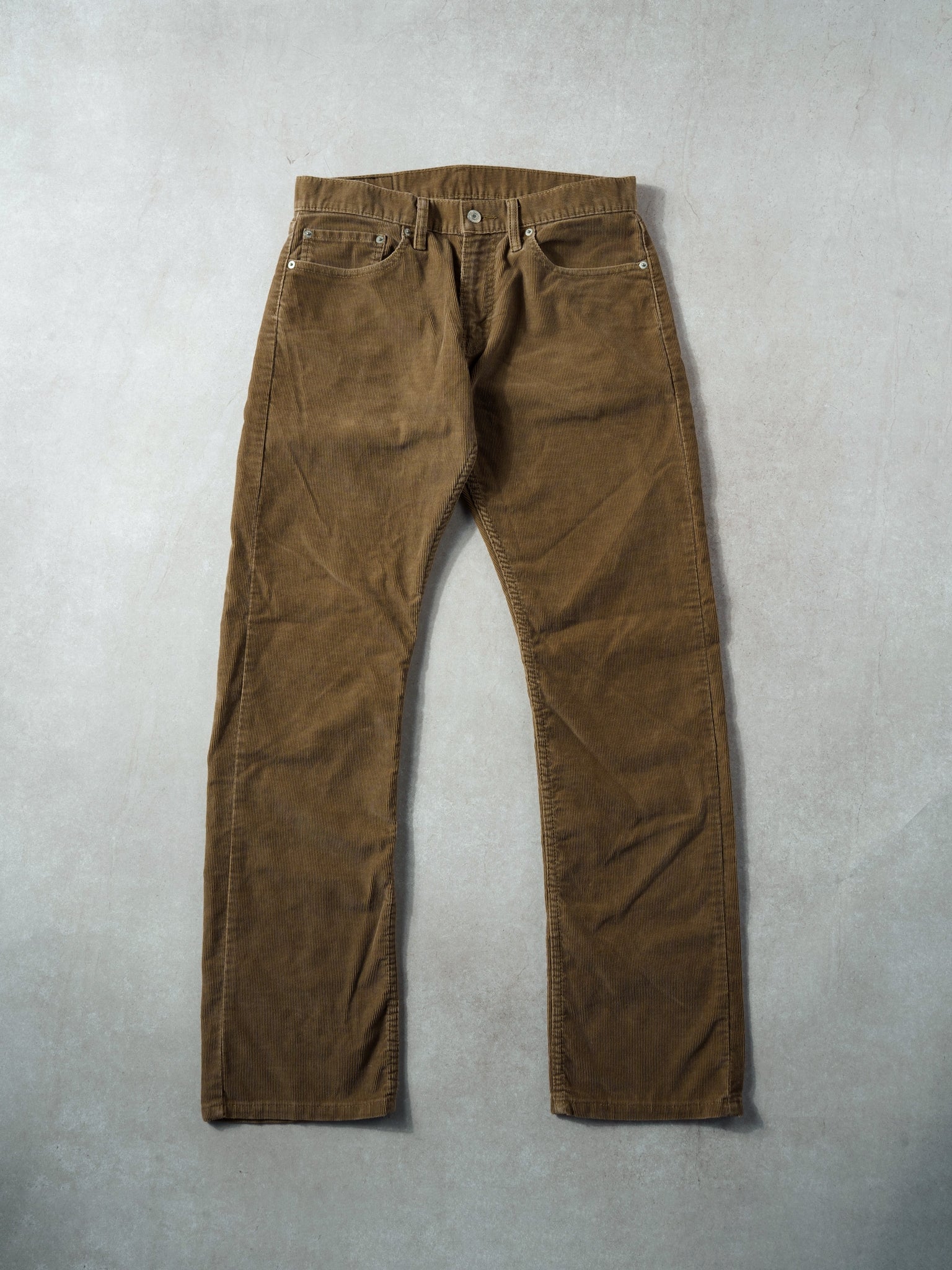 Vintage 90s Brown Levi's 514 Corduroy Straight Denim Jeans (32x32)