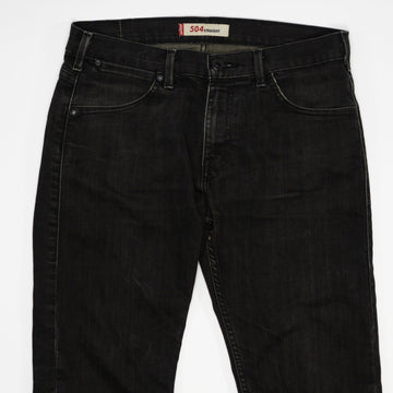 Vintage Black Washed 504 Levis (33 x 32) | Rebalance Vintage.
