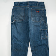 Vintage Faded Blue Dickies Cargo Jeans (34 x 32)