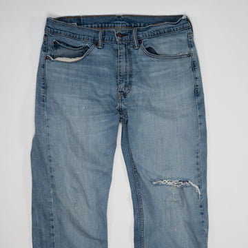 Vintage Light Washed 505 Levis w/ rip (34 x 32) | Rebalance Vintage.