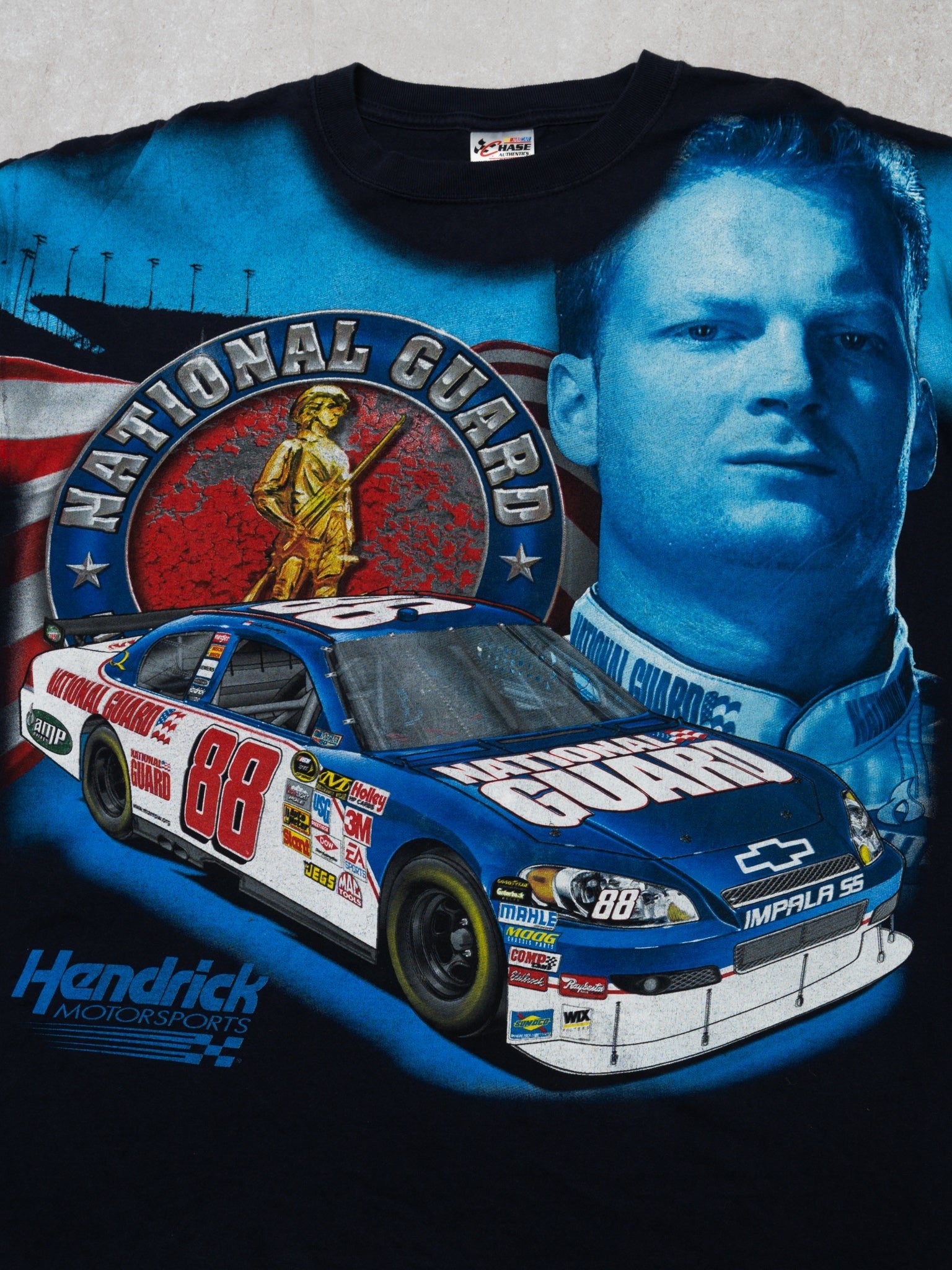Vintage '08 National Guard 88 Hendrix NASCAR Racing Tee (XL)