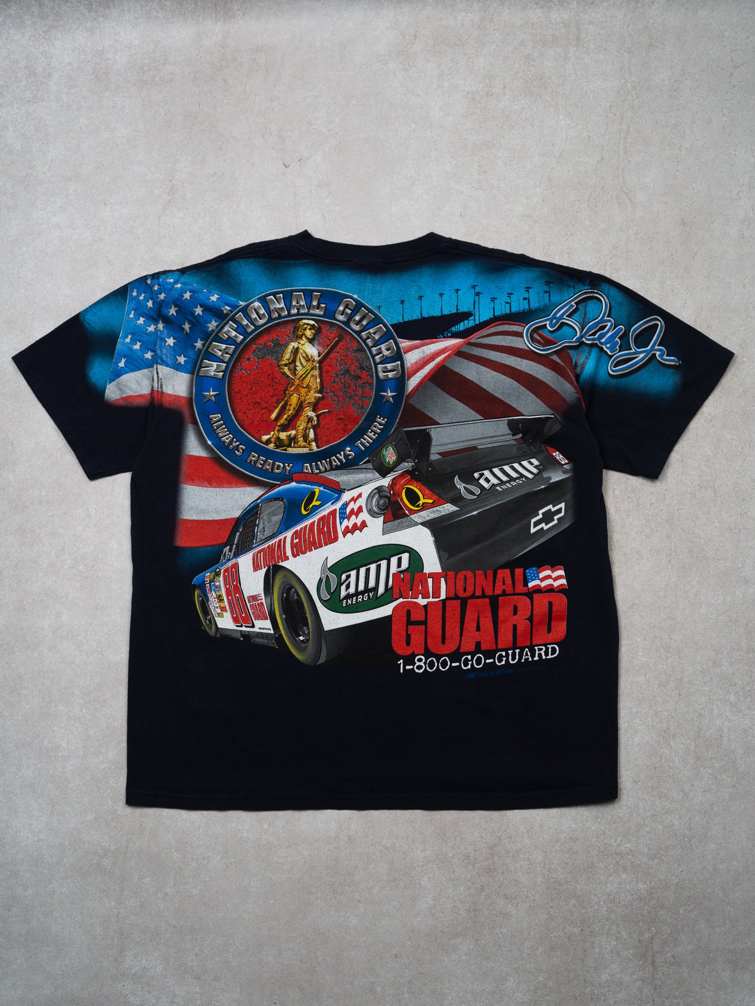 Vintage '08 National Guard 88 Hendrix NASCAR Racing Tee (XL)