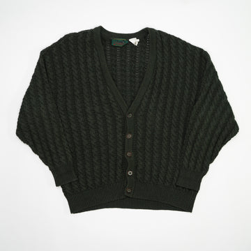 Vintage 80s Green Northern Refections Knit Cardigan (L/XL) | Rebalance Vintage.