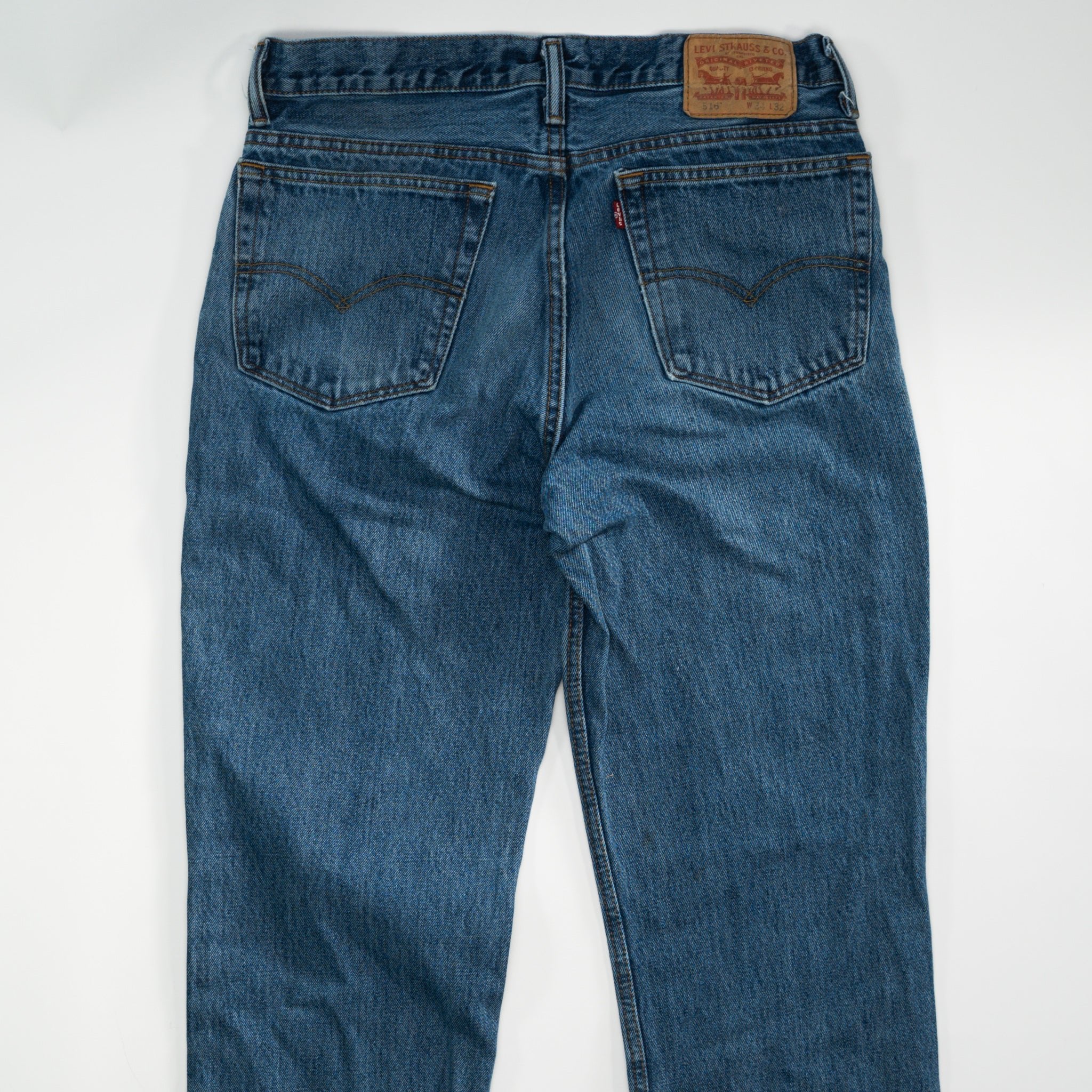 Vintage 90s Blue Levi 516 Jeans (34 x 32)