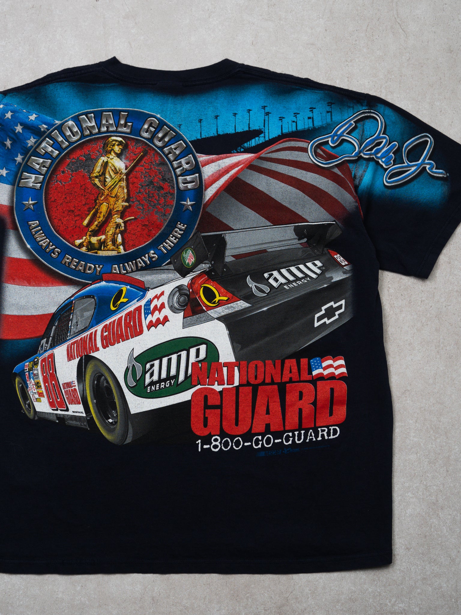 Vintage '08 National Guard 88 Hendrix NASCAR Racing Tee (XL)