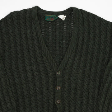 Vintage 80s Green Northern Refections Knit Cardigan (L/XL) | Rebalance Vintage.