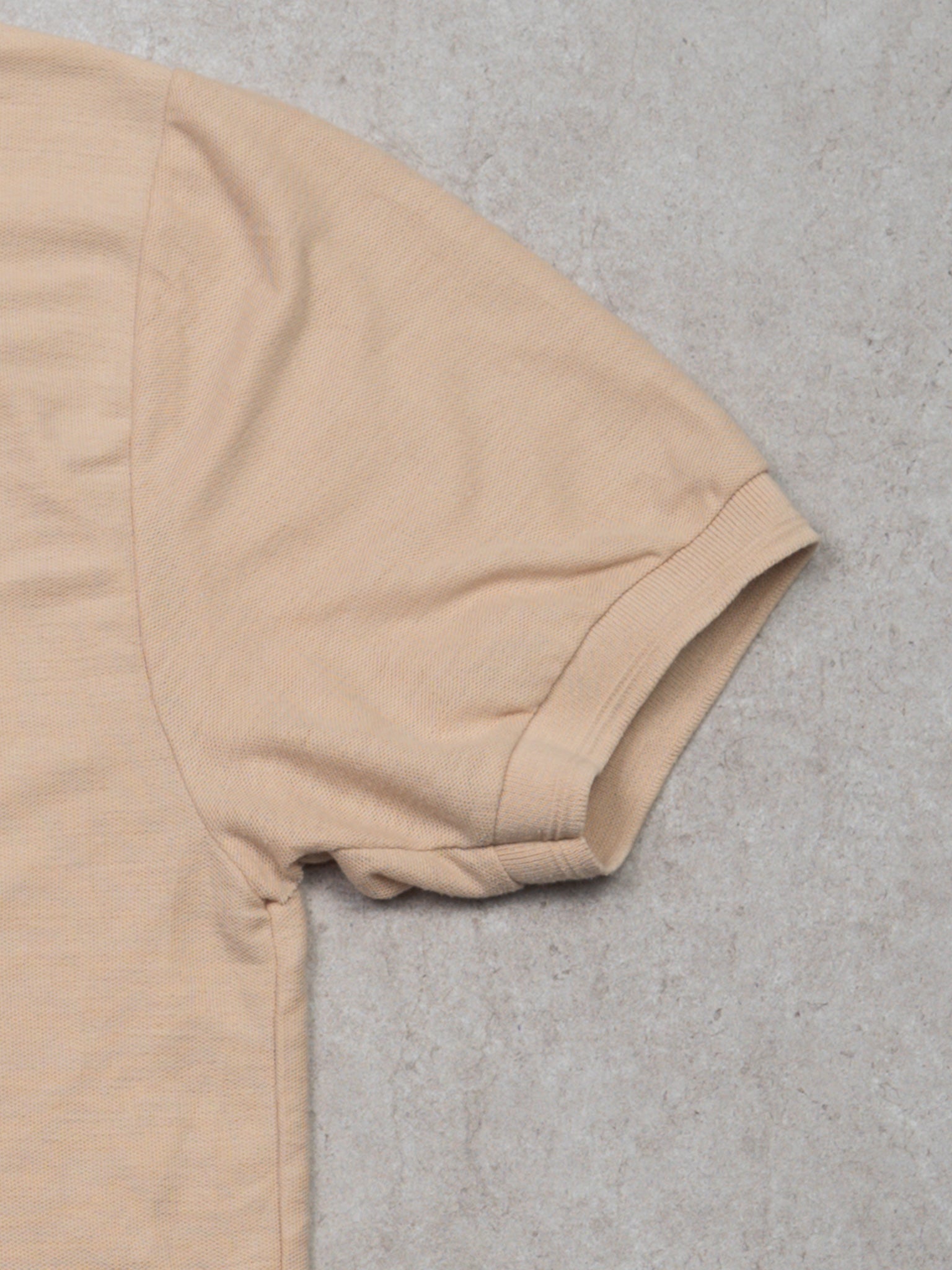 Vintage Beige Fila Polo Shirt (M)