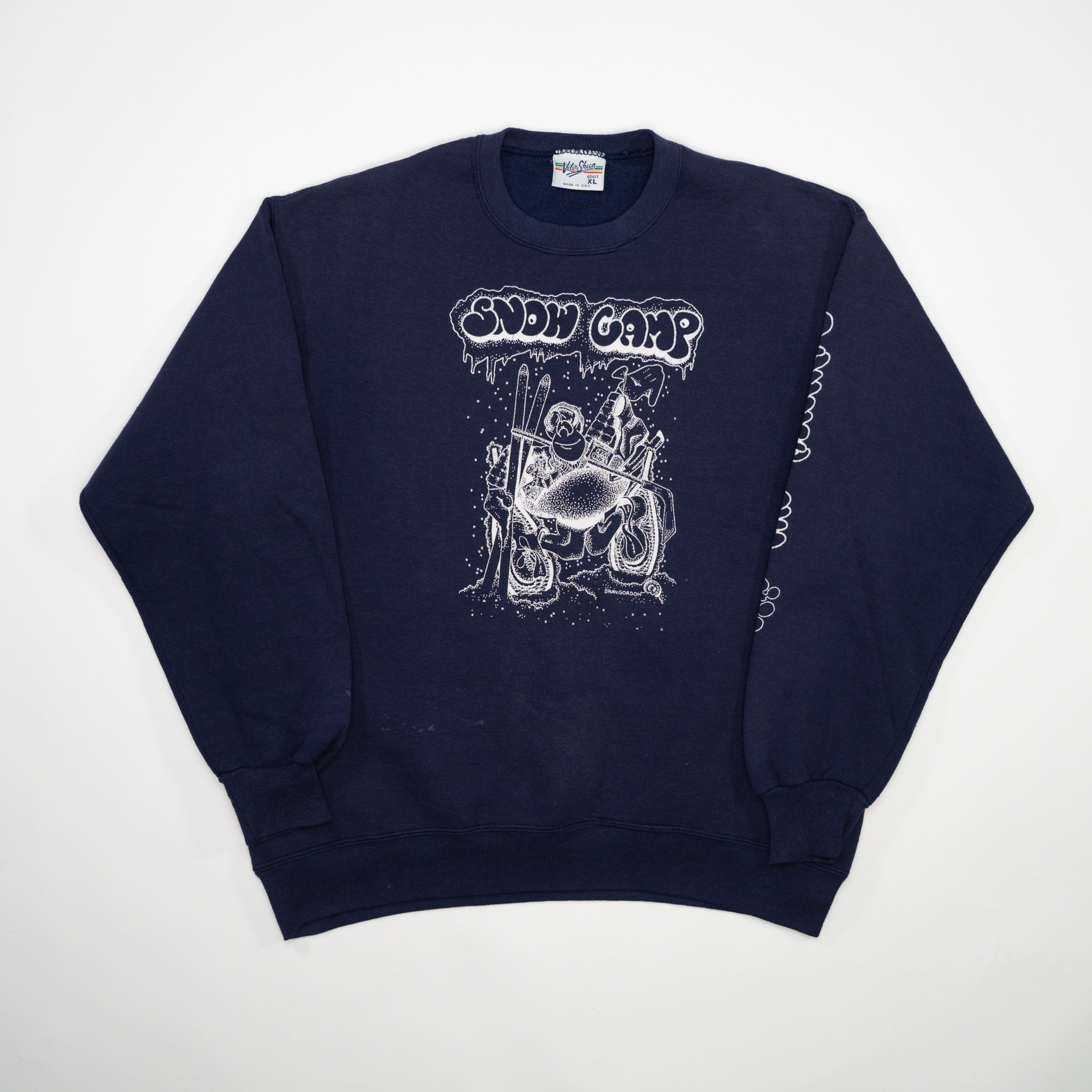 Vintage 90s Blue Snow Camp Crewneck (L)