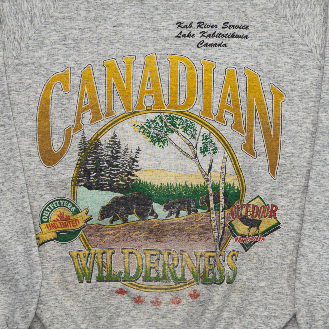 Vintage Grey Kal River Canadian Wildneress Crewneck (L) | Rebalance Vintage.
