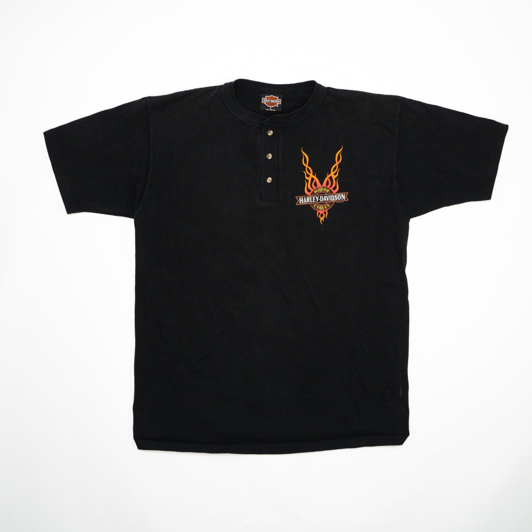 Vintage Black '98 Harley Davidson Montana Tee (M) | Rebalance Vintage.