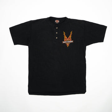 Vintage Black '98 Harley Davidson Montana Tee (M) | Rebalance Vintage.