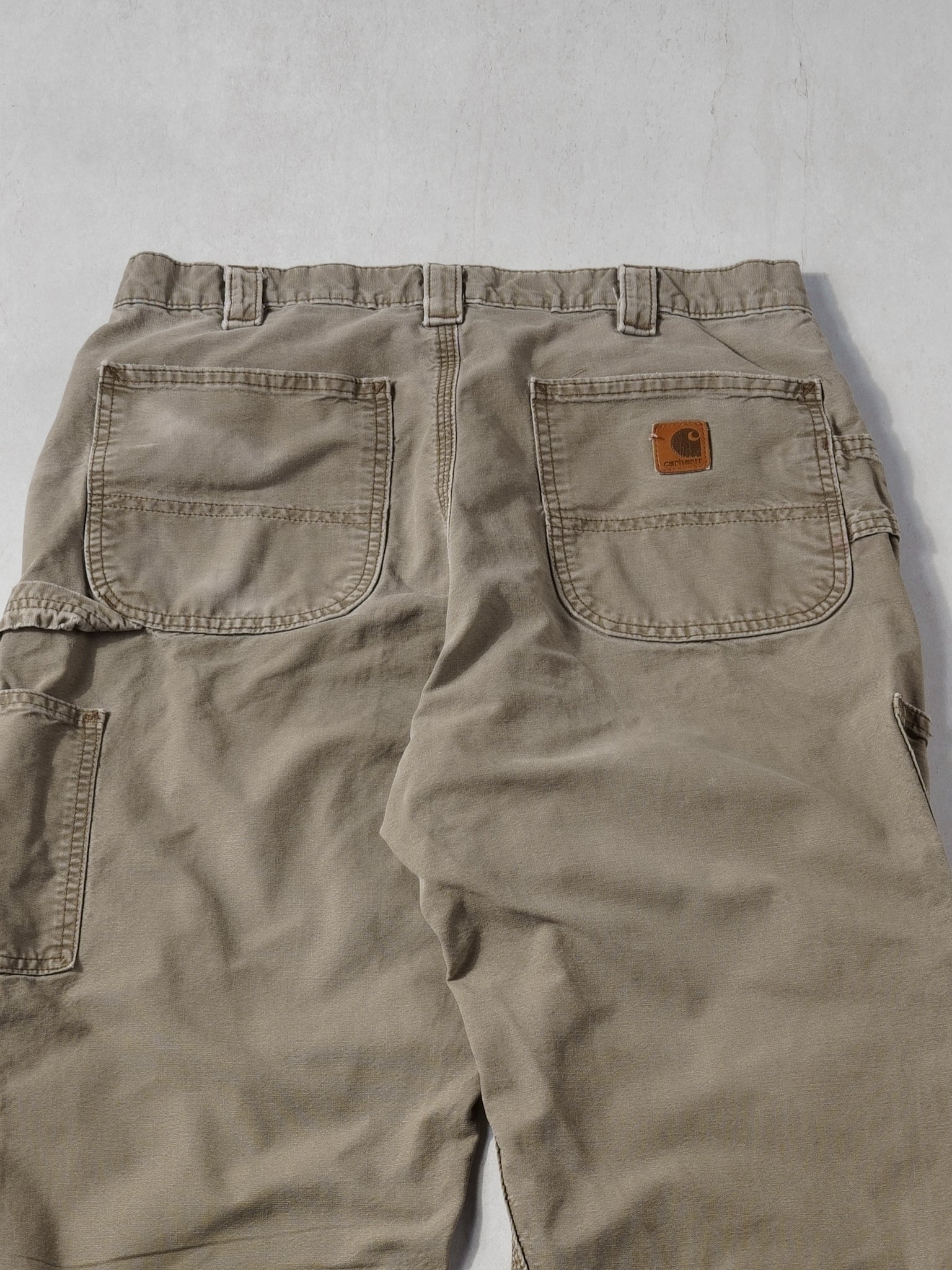 Vintage 90s Washed Brown Carhartt Carpenter Pants (32x29)