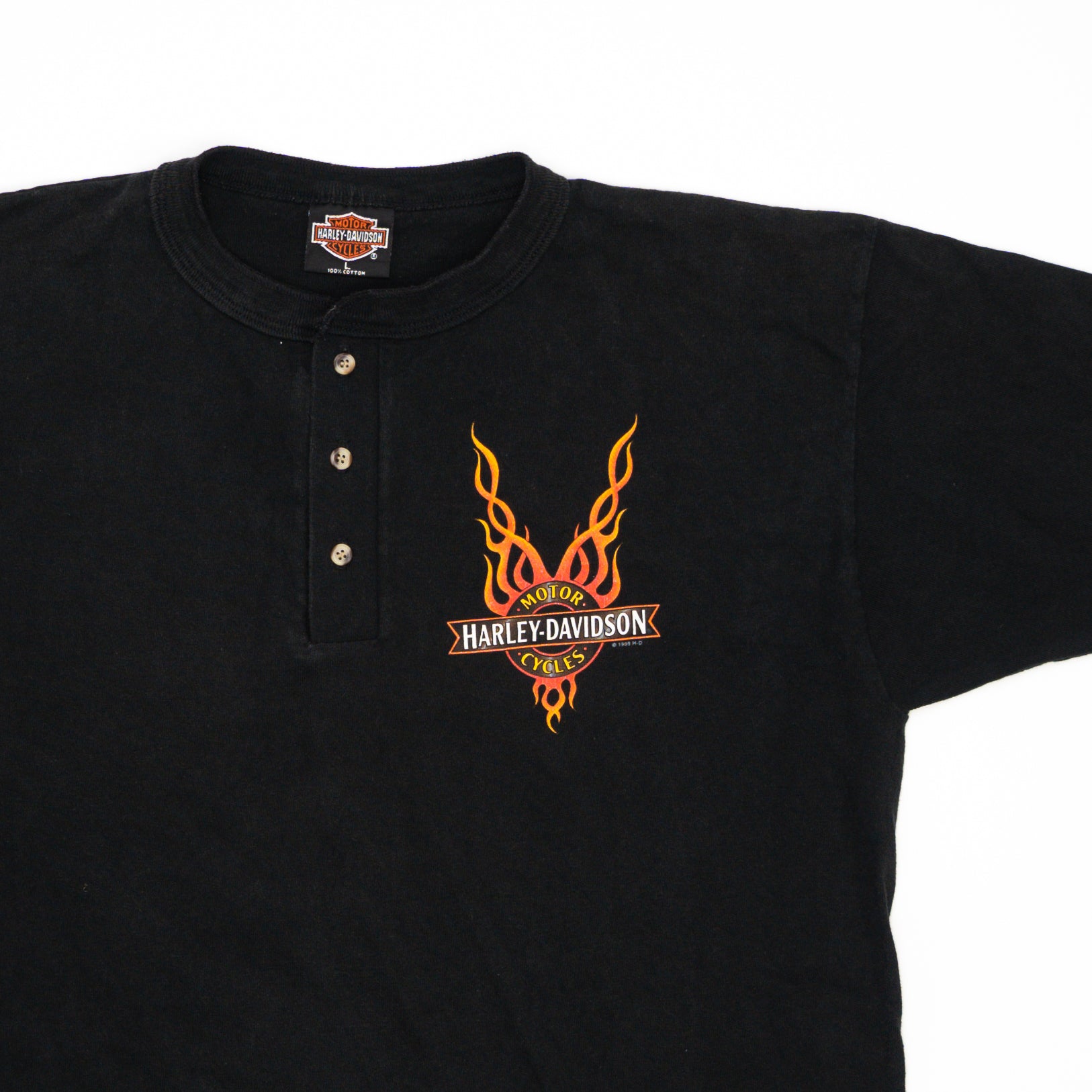 Vintage Black '98 Harley Davidson Montana Tee (M) | Rebalance Vintage.