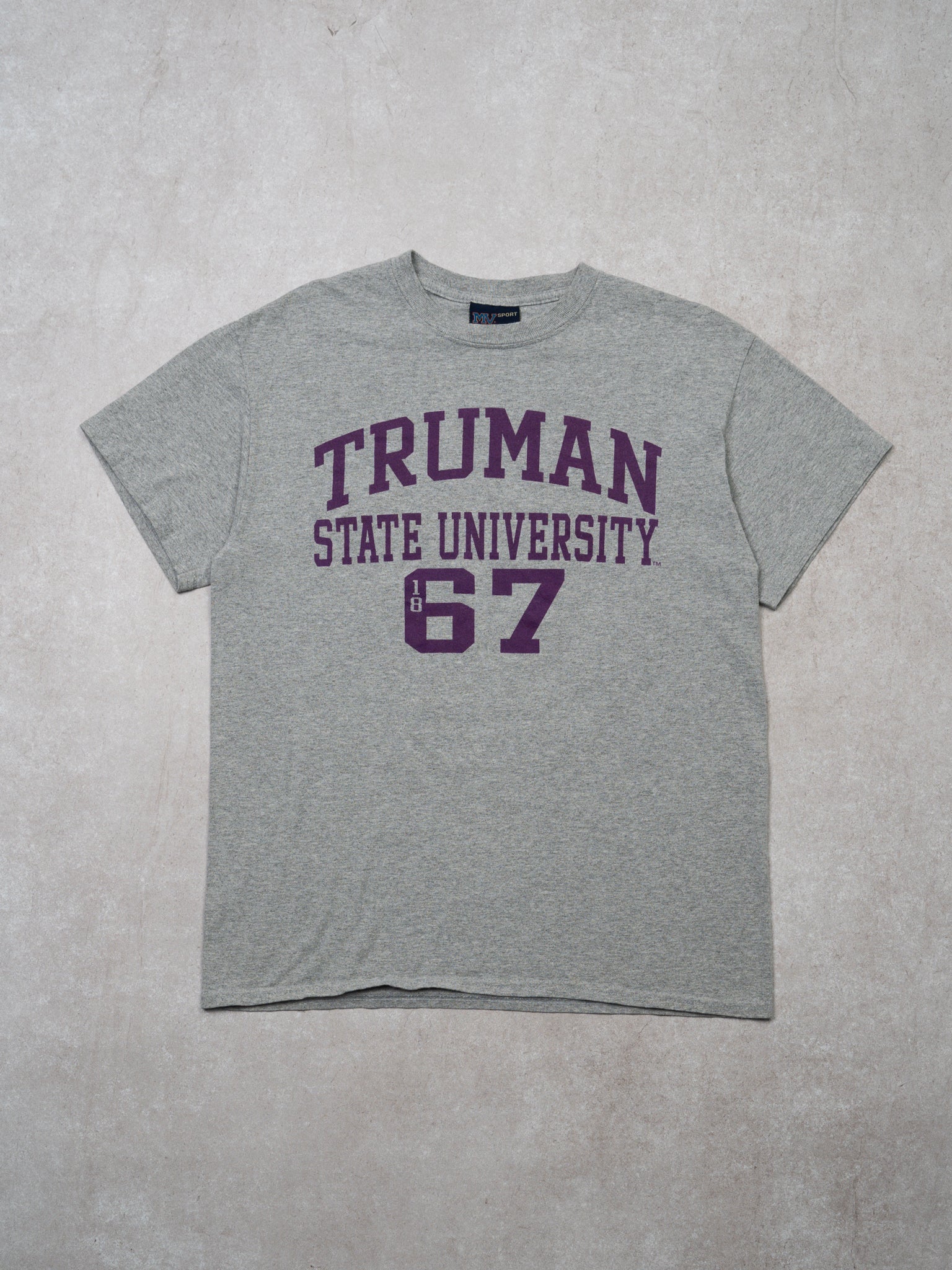 Vintage 00s Grey Truman State University '1867' Tee (S)