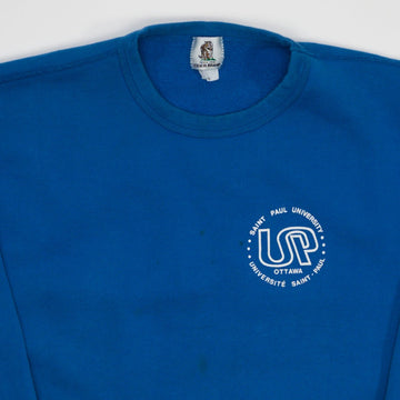 Vintage Blue St Paul University Ottawa Crewneck (L) | Rebalance Vintage.