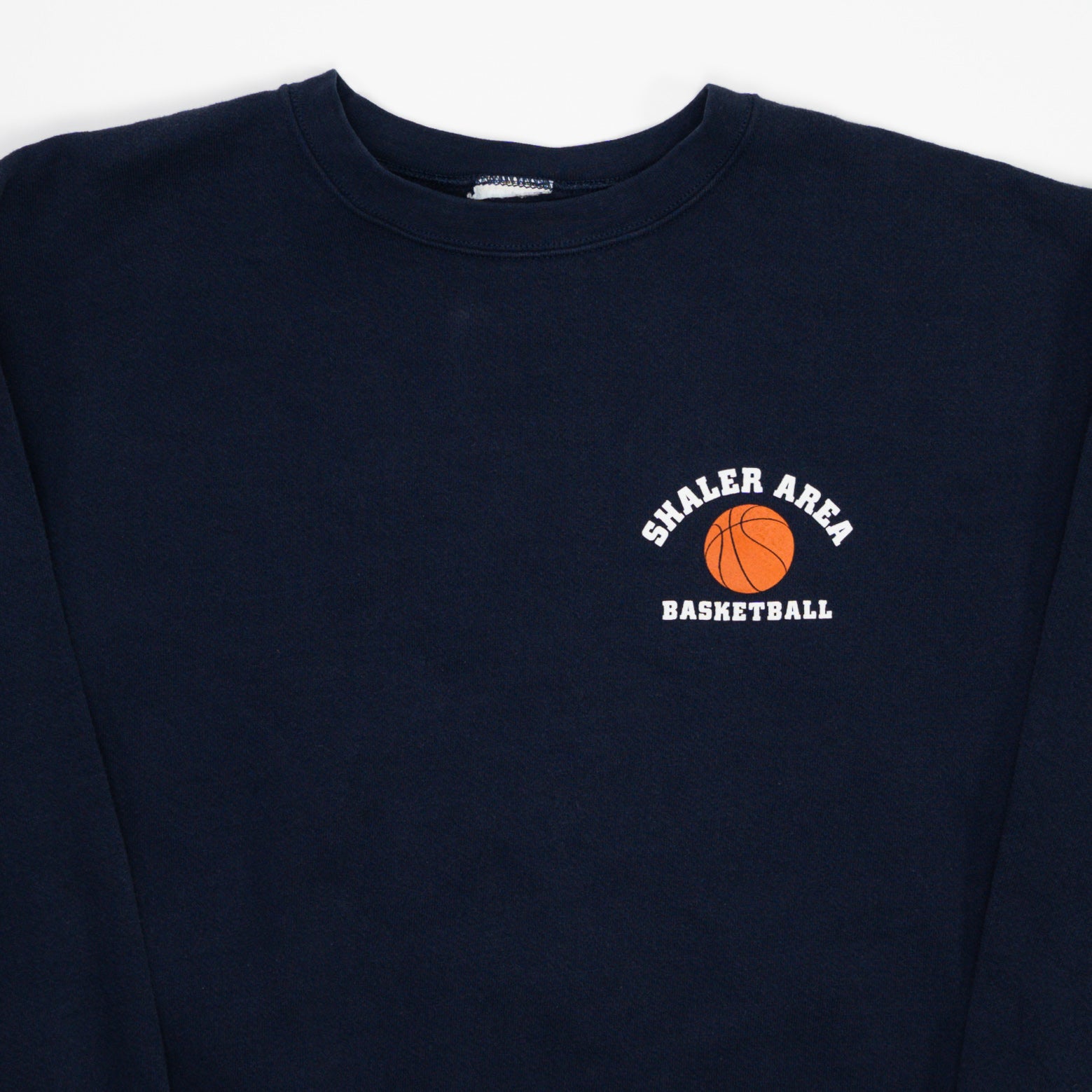 Vintage Dark Blue Shaler Area Basketball Crewneck (L)