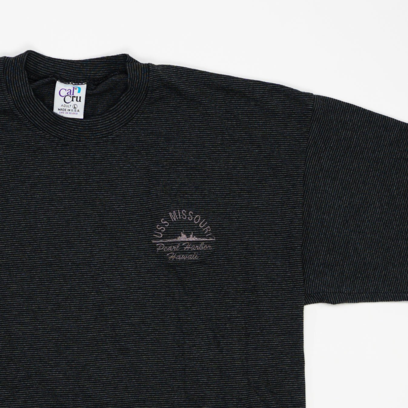 Vintage 80s USS Missouri Pearl Harbour Hawaii Single Stitched Tee (M) | Rebalance Vintage.