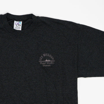 Vintage 80s USS Missouri Pearl Harbour Hawaii Single Stitched Tee (M) | Rebalance Vintage.