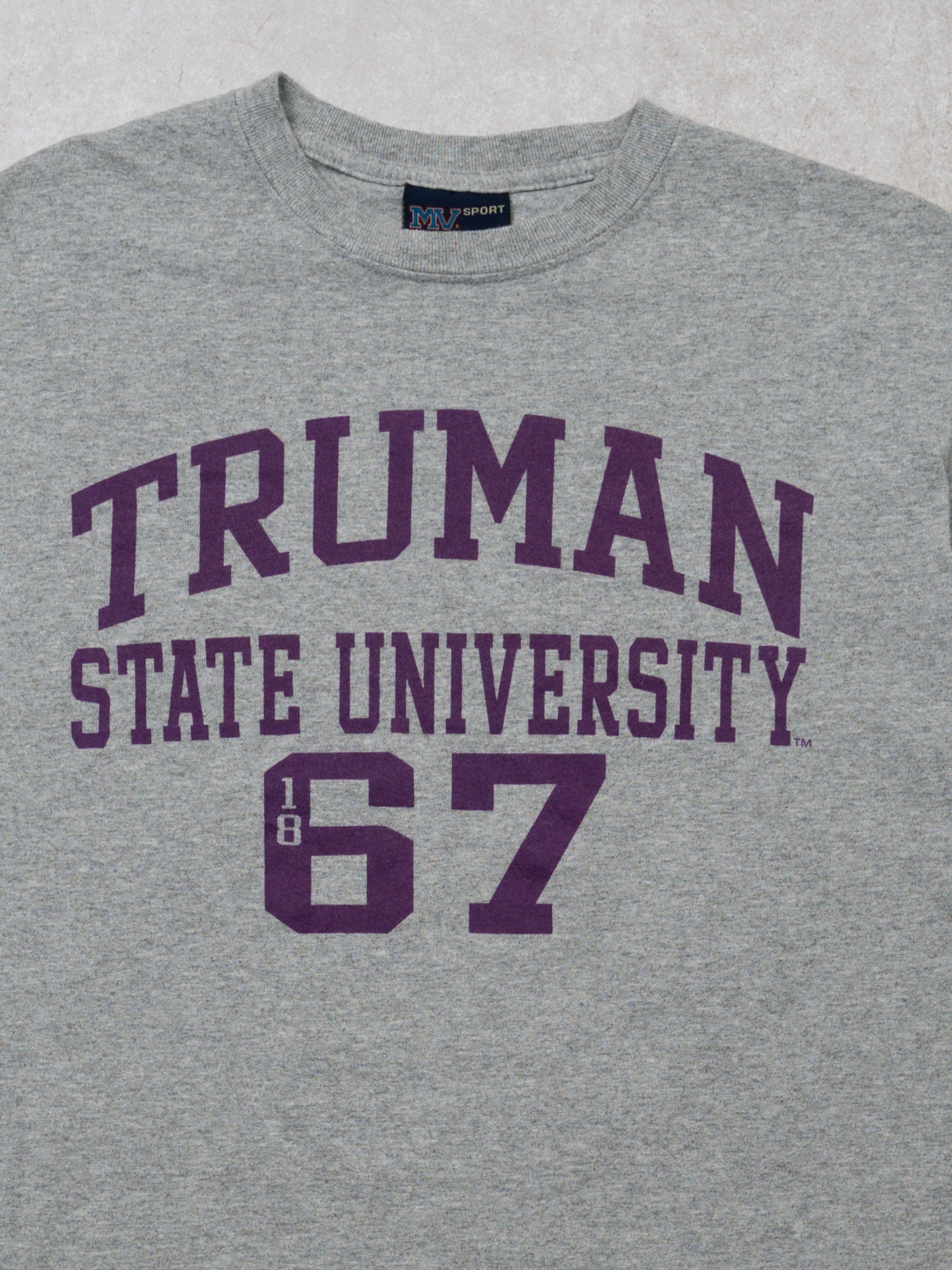 Vintage 00s Grey Truman State University '1867' Tee (S)