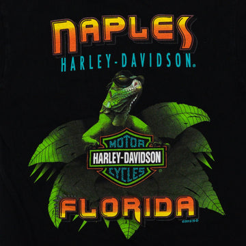 Vintage Harley Davidson Naples Florida Iguana Tee (XS) | Rebalance Vintage.
