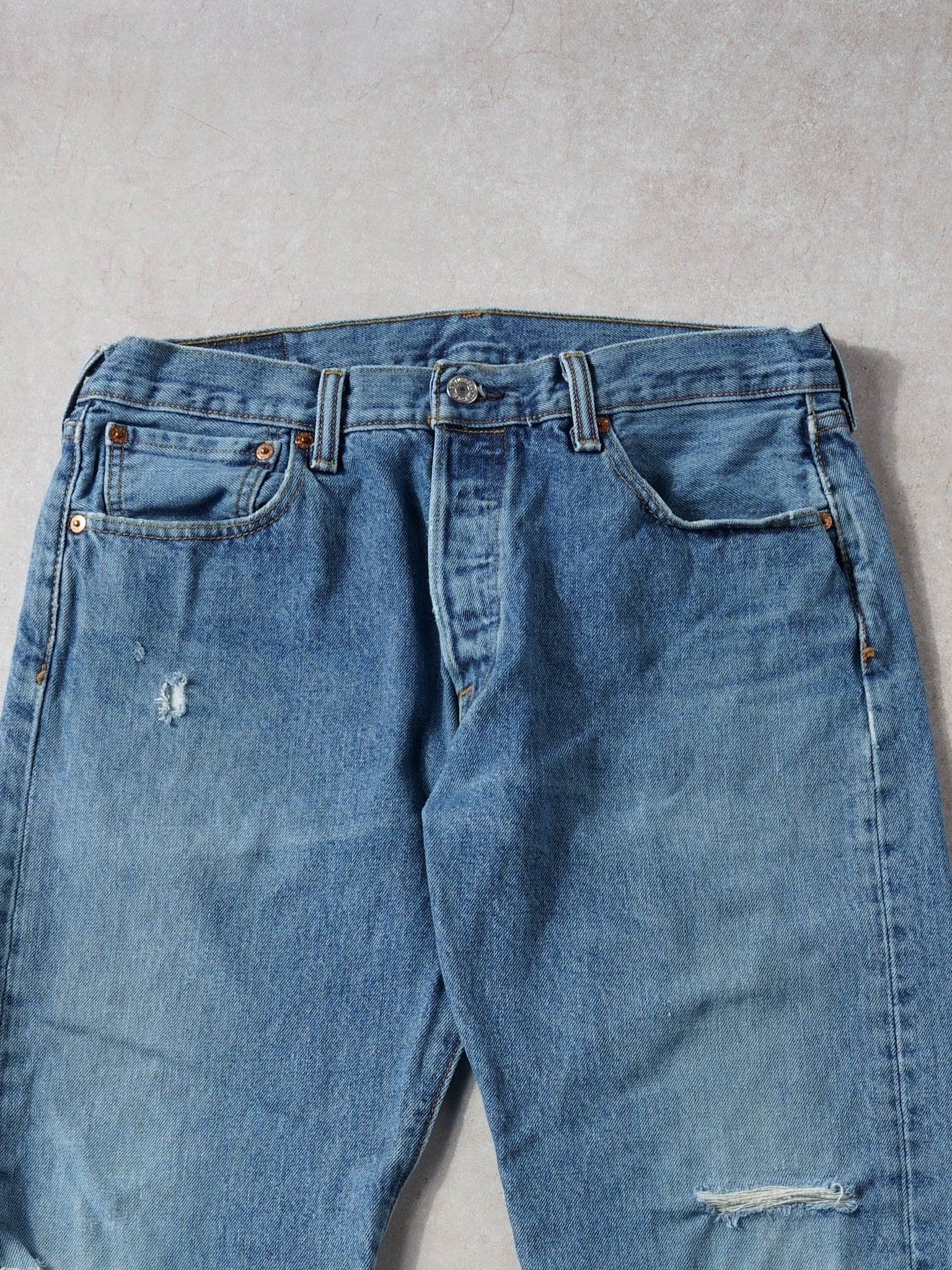 Vintage 90s Blue Levi's 501 Denim Jeans (32x29)
