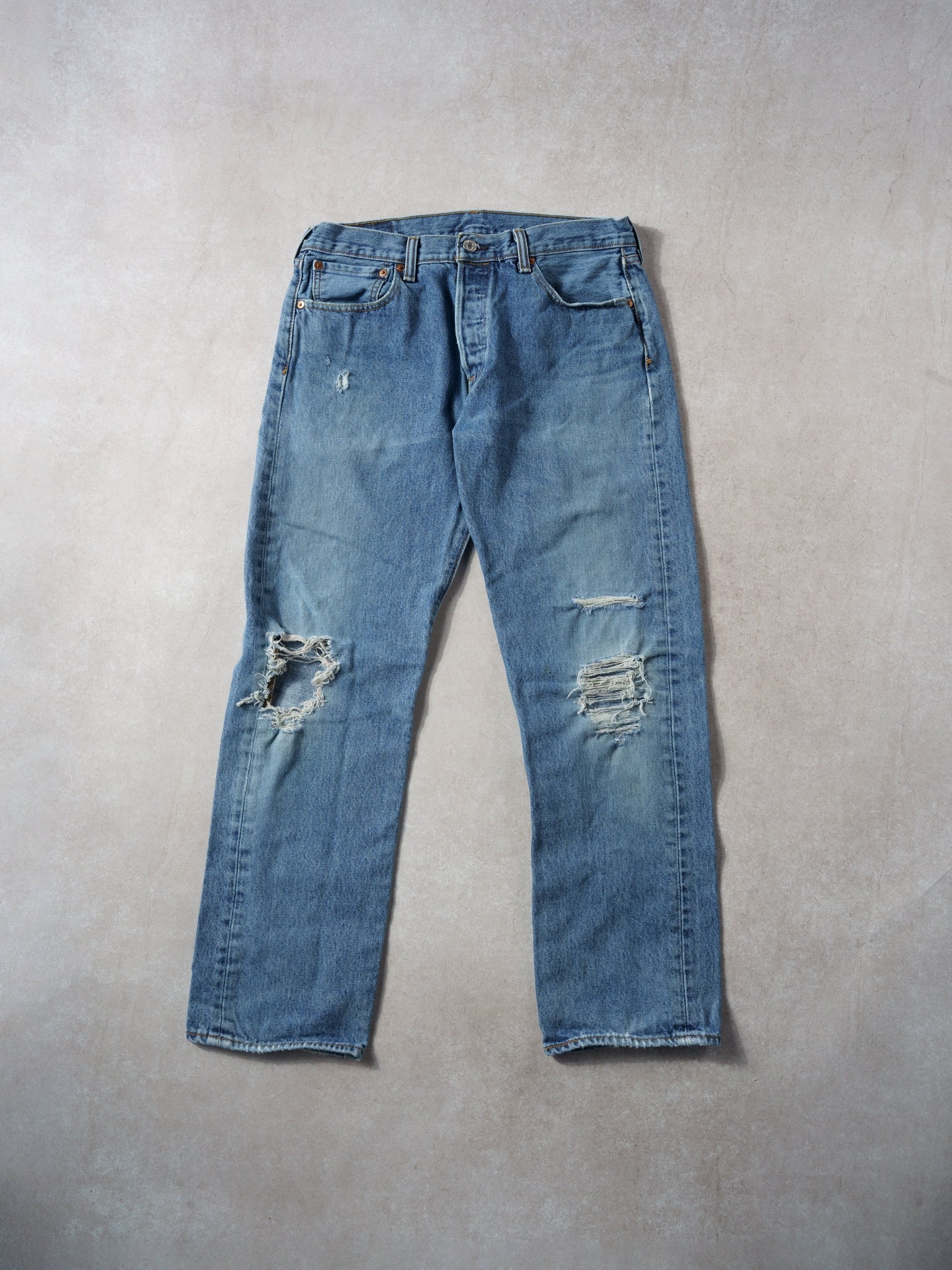 Vintage 90s Blue Levi's 501 Denim Jeans (32x29)