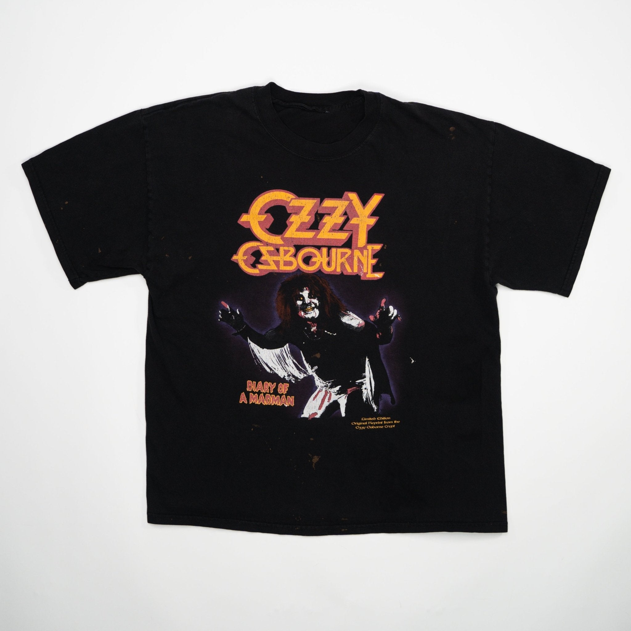 Vintage 90s Ozzy Ozeborne Dairy of the Mad Men Tee (L) | Rebalance Vintage.