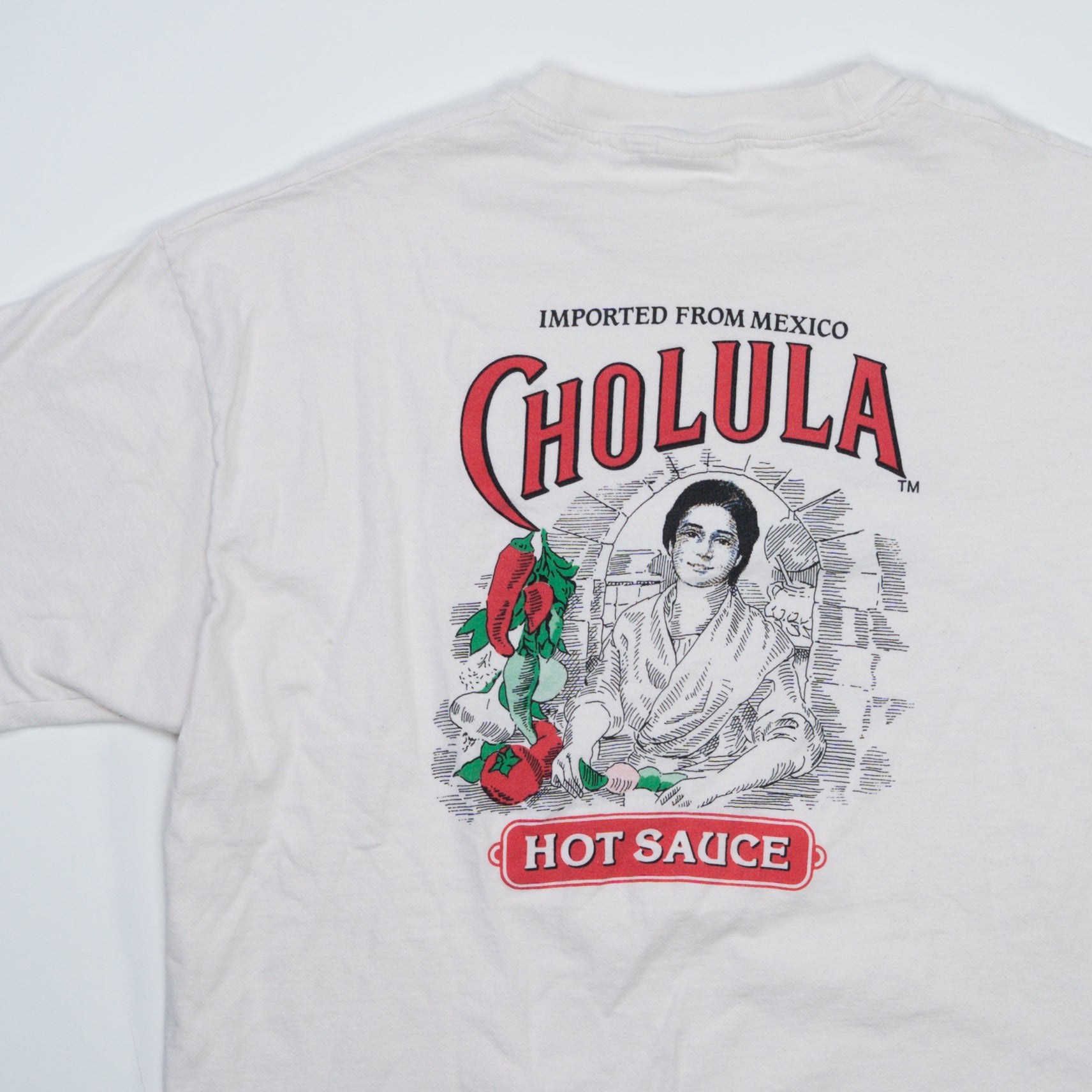 Vintage Cream Don Pablo's Cholula Hot Sauce Tee (L)
