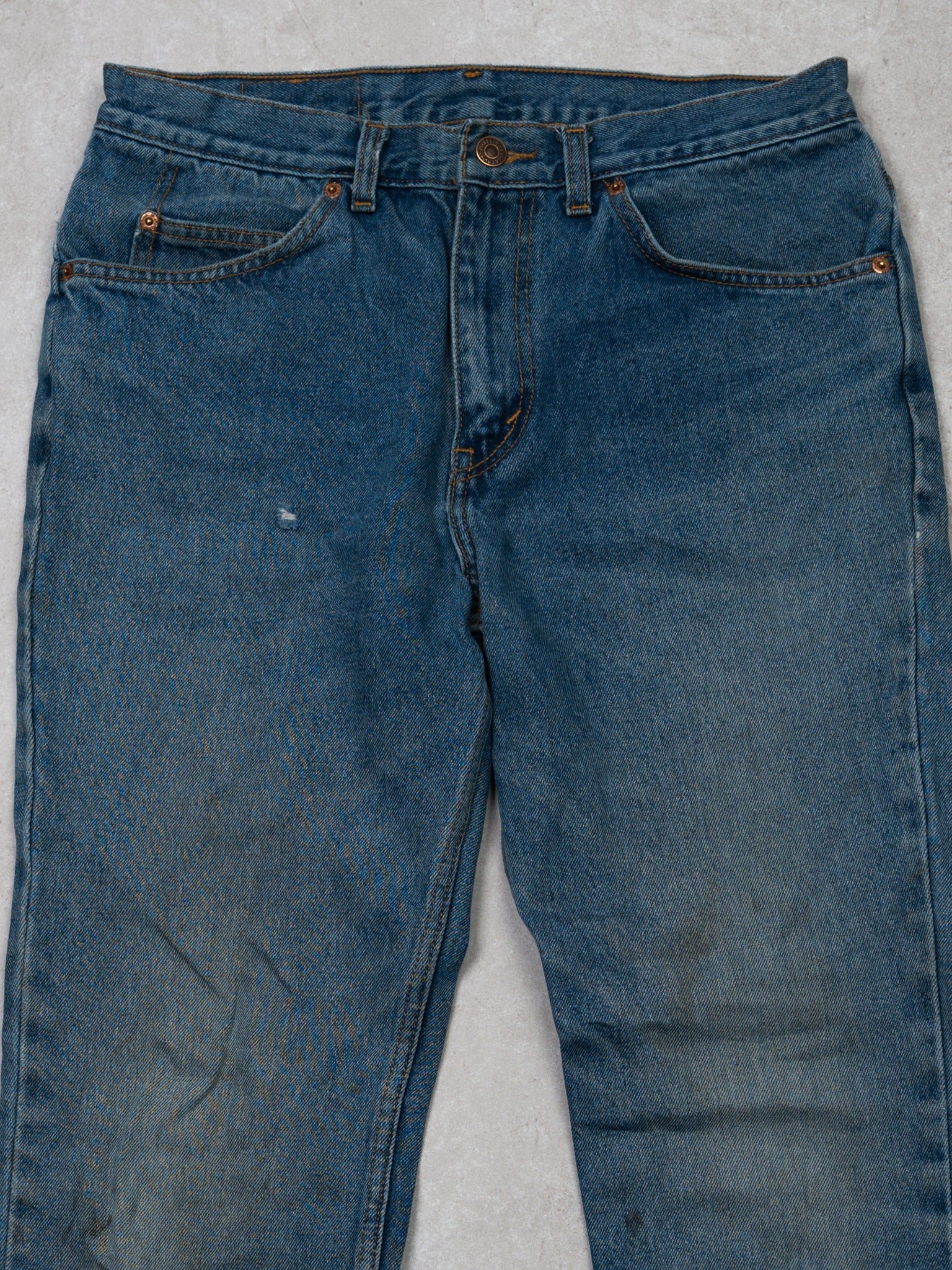 Vintage 70s Rugged Blue Levi Jeans (30 x 30)
