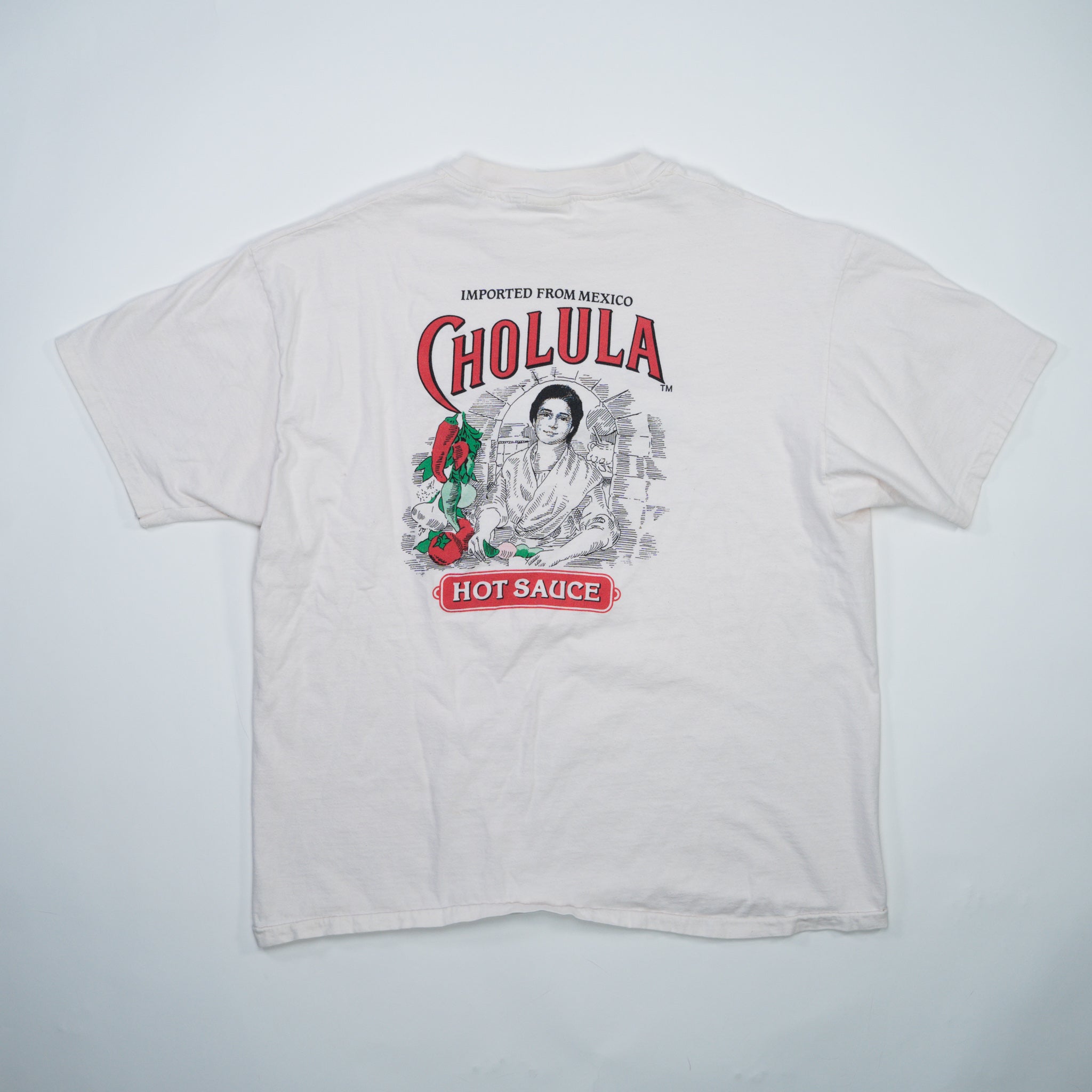 Vintage Cream Don Pablo's Cholula Hot Sauce Tee (L)