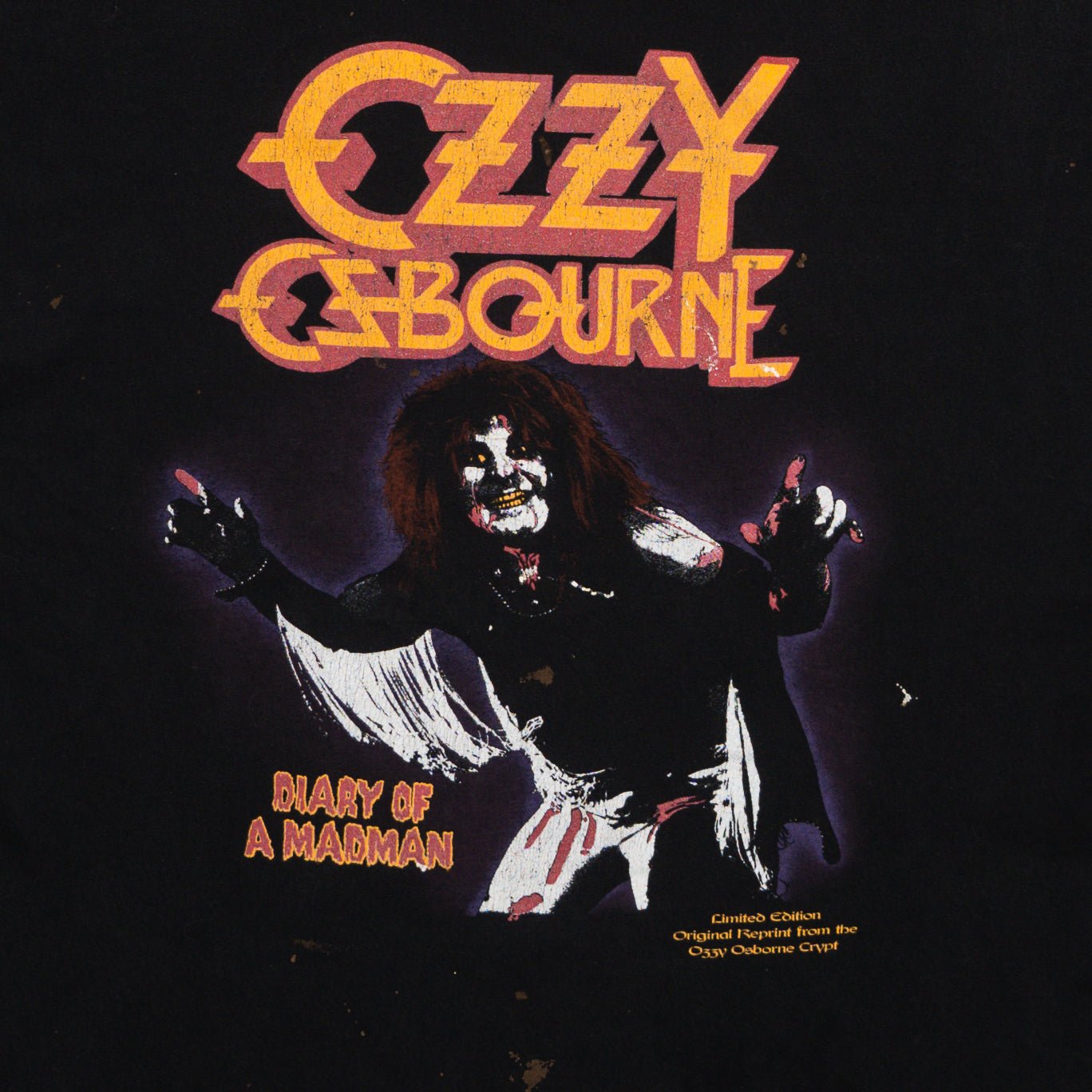 Vintage 90s Ozzy Ozeborne Dairy of the Mad Men Tee (L) | Rebalance Vintage.